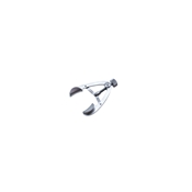 Frankel Infant Adjustable Twist Lid Speculum, Small Solid Blades, Blade Length Of 10mm, With A Spread Of 20mm, Overall Working  Length Of Arms Is 31mm 